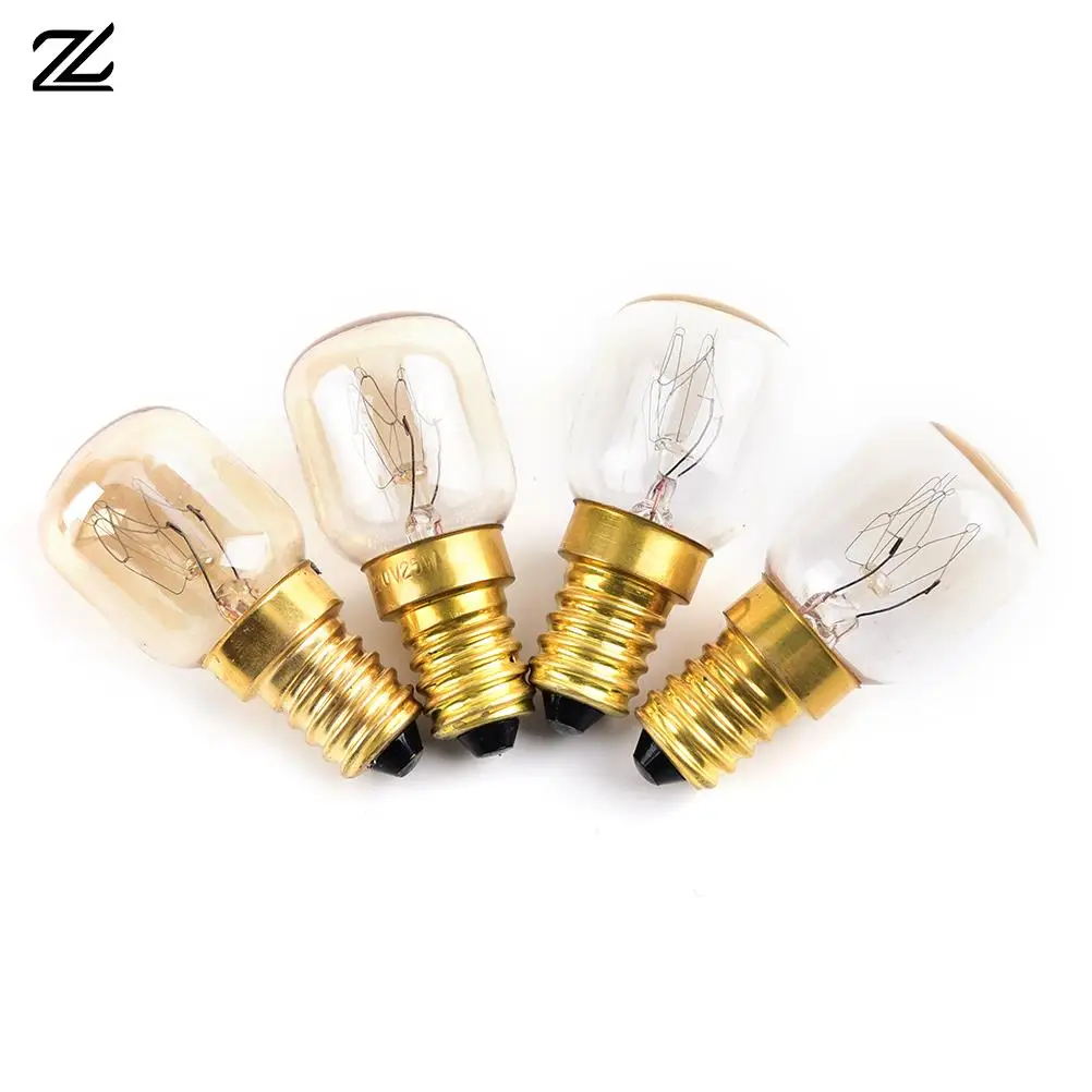 15W/25W Household Oven Bulbs E14 Warm White Oven Cooker Bulb Lamp Heat Resistant Light Bread Machine Bulb 220-230V 300°C