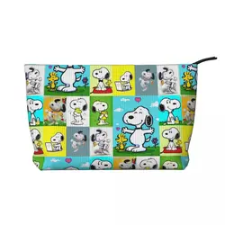 Borsa da toilette personalizzata Snoopy Cartoon Women Makeup Cosmetic Organizer Lady Beauty Storage Dopp Kit Case