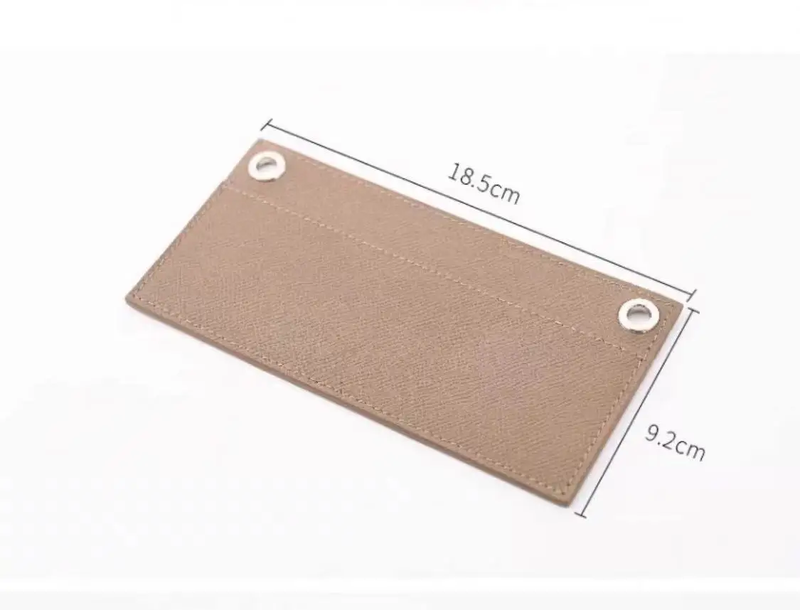 Inner lining accessory for transforming length wallet into crossbody bag inner cushion card holder insert
