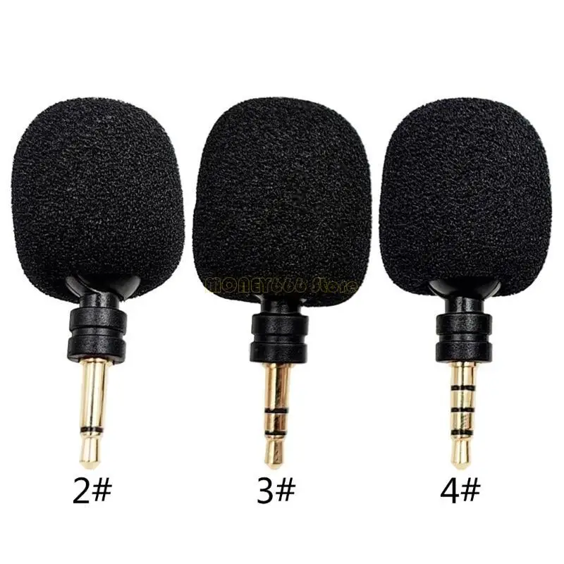 F62C Mini Portable Microphone 3.5mm Aux Mono / Stereo / 4 Pole Karaoke Mic