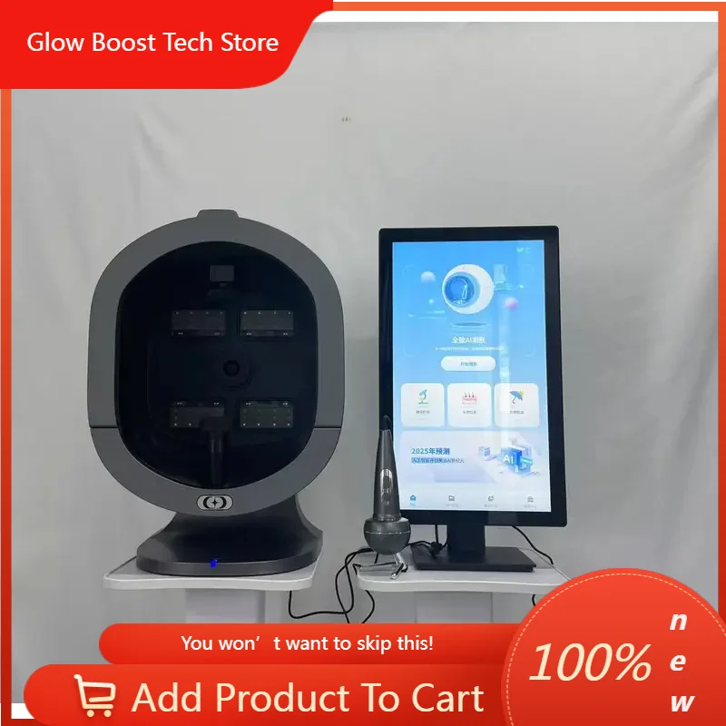 

NYMirror Skin Analysis 8 Spectra 3D Intelligent Mirror Wood Lamp Facial Scanner UV Skin Analyzer Machine Skin Analyzer