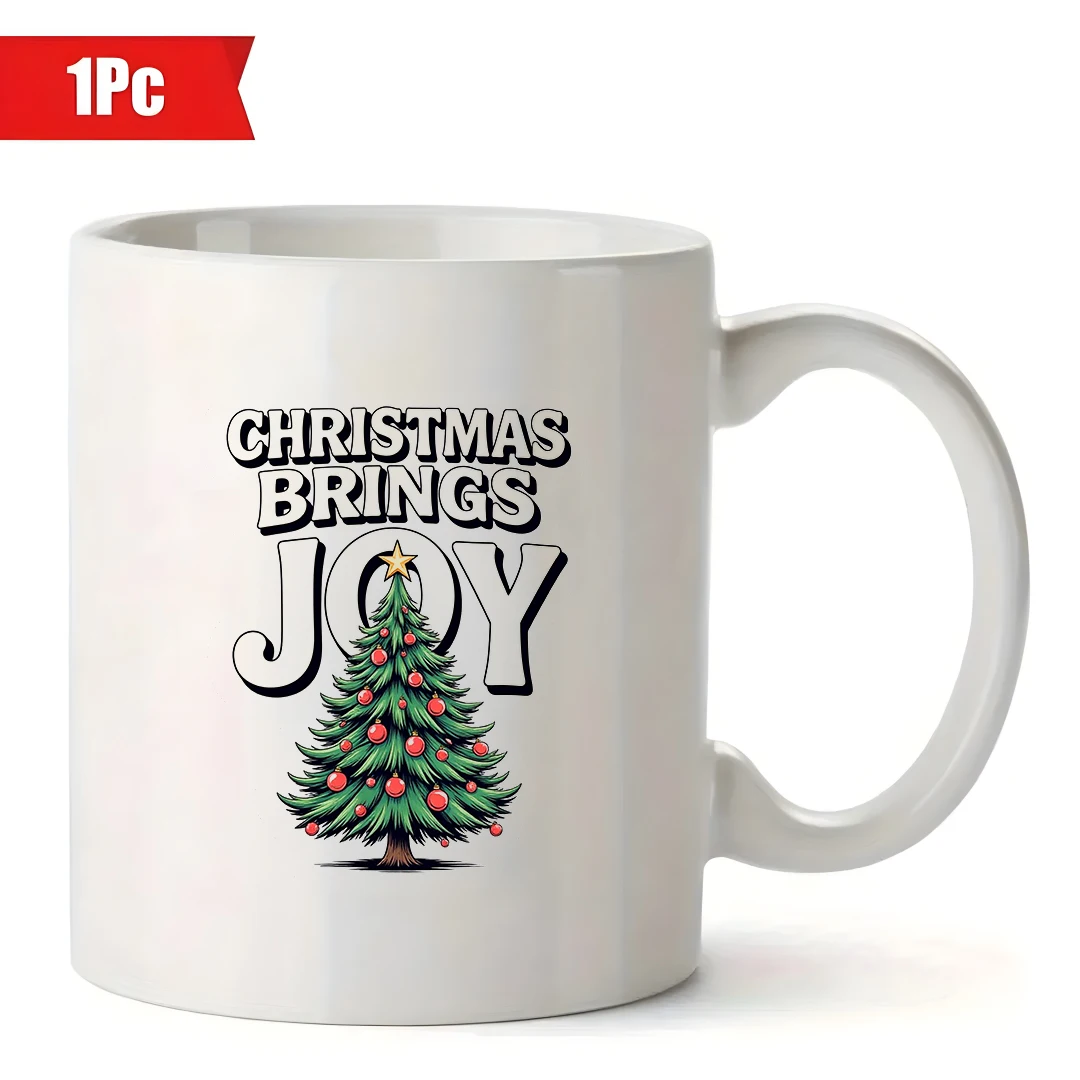 Tazza per albero di Natale da 11 once + tazza a tema festivo Regalo di Natale tazza per bambini tazza da caffè per ufficio a casa