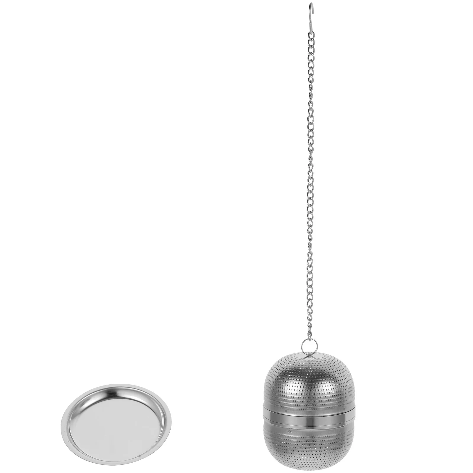 

Stainless Steel Infuser Ball Cup Steeper Loose Leaf Metal Filter Portable Tea Steeper Set Kitchen Practical Brewer Strainer
