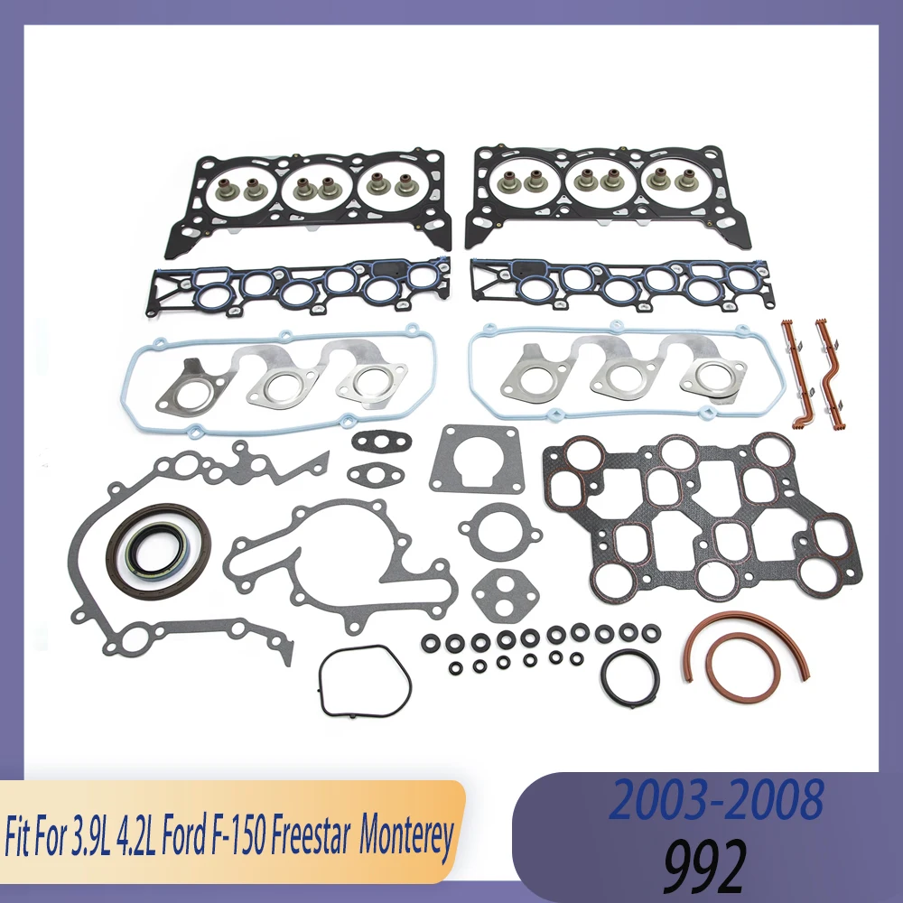 

Engine Parts Cylinder Head Gasket Set Fit 3.9 4.2 L 992 Gas 03-08 OHV V6 For Ford F-150 Freestar Monterey HS9250PT7
