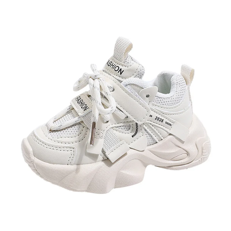 2026 New Spring Children Shoes Mesh Breathable Kids Sport Shoes Soft Sole Non-slip Fashion Toddler Boys Girls Sneakers EU 21-30