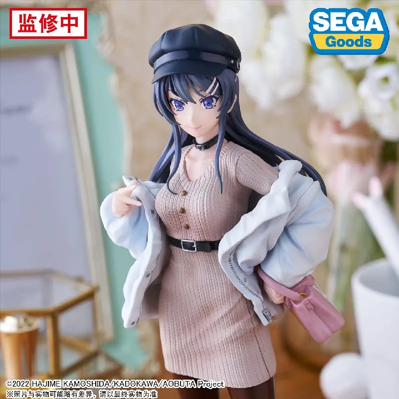 

В наличии: Статическая фигурка Сега Май Сакураджима в повседневном костюме, 21 см, для декора рабочего стола и книжной полки, коллекционная.