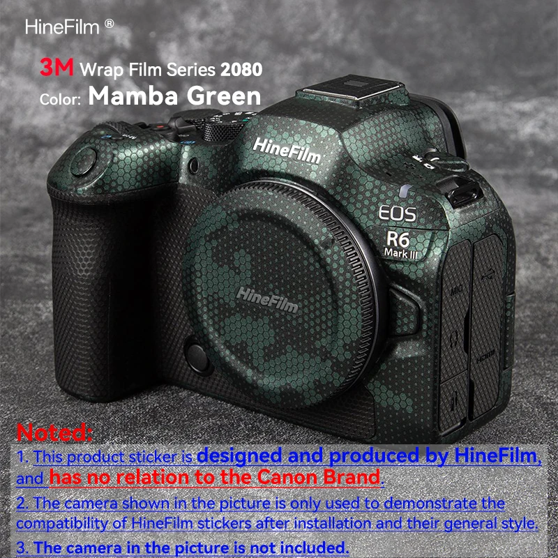 Hinefilm Skin for Canon EOS R6 MARK III Camera Skin R6III Sticker FOR Canon R6 III Camera Protective Cover Film R6M3 skin R63