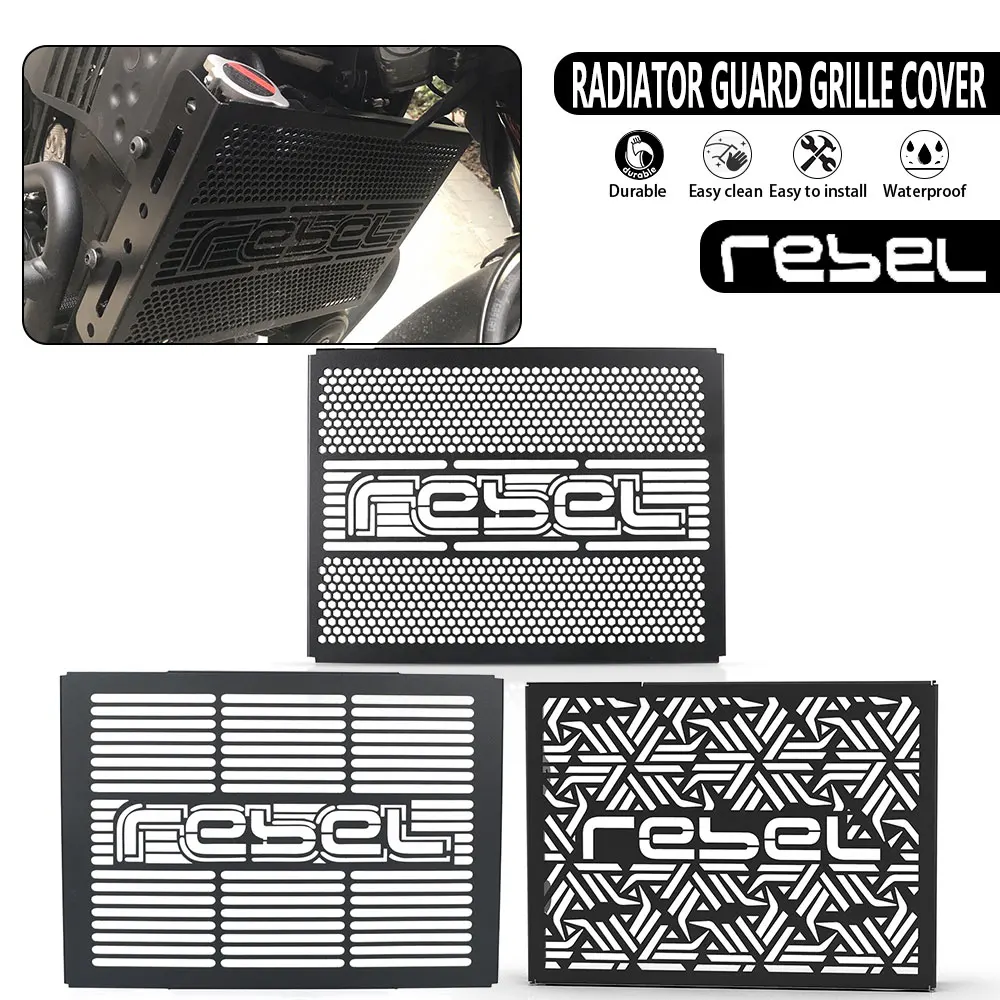 

Motorcycle Radiator Guard Grille Cover Protector For HONDA REBEL CMX500 CMX300 2017- 2025 2024 2023 CMX/CM 500/300 CM300 CM 500
