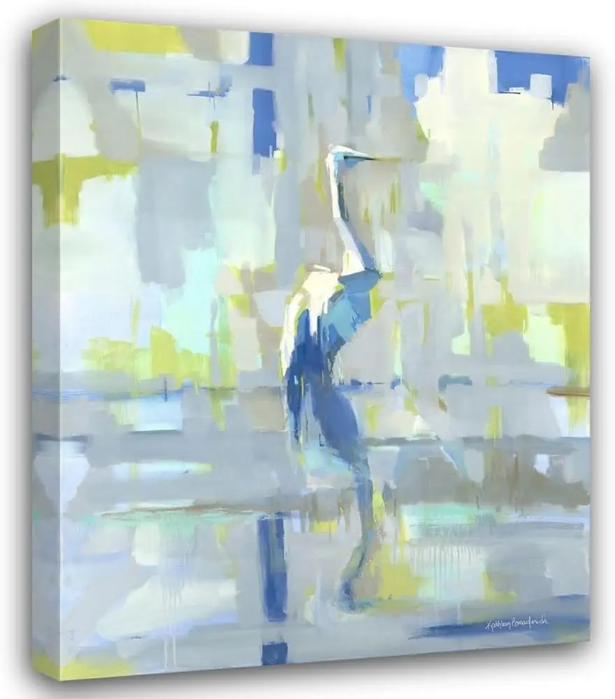 

home.Bayou Heron 36x45 Огромная галерея в упаковке на холсте Музейное искусство от Broaderick, Kathleen