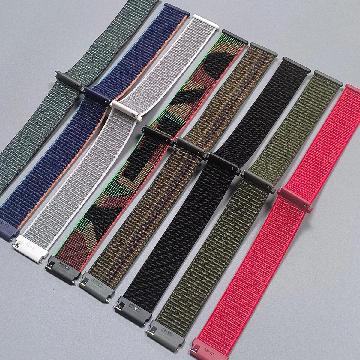 20 مللي متر 22 مللي متر النايلون حلقة حزام الساعات ل Garmin Venu 4 3 2 حزام (استيك) ساعة Forerunner 265 255 165 570 245 الموسيقى/Vivoactive 6 5 4 سوار