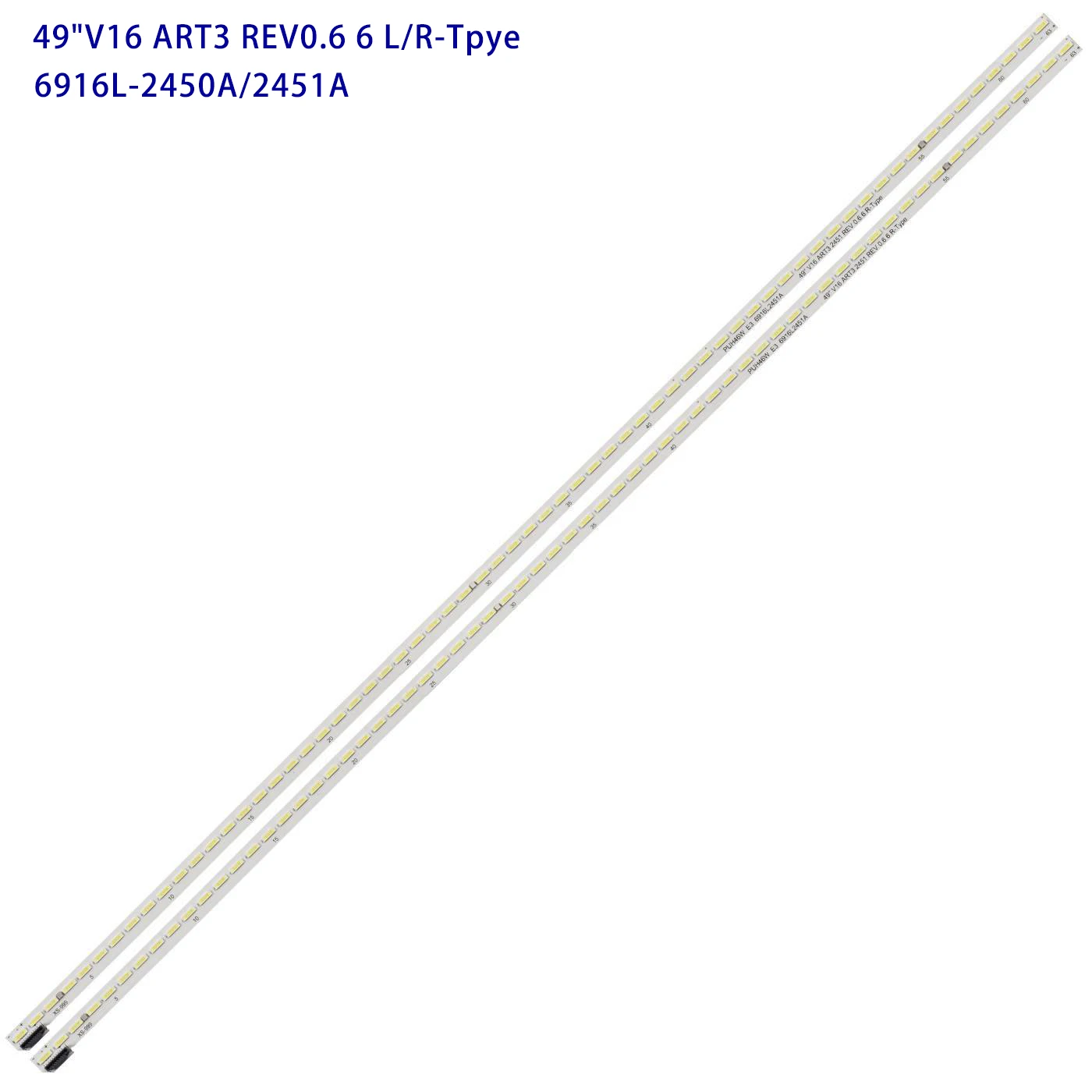 

LED backlight strip for 49UH770V 49UH7700 49"V16 ART3 REV0.6 6 L/R-Tpye 6916L2450A 6916L2451A 6922L-0191A LC490EQF FJ M1