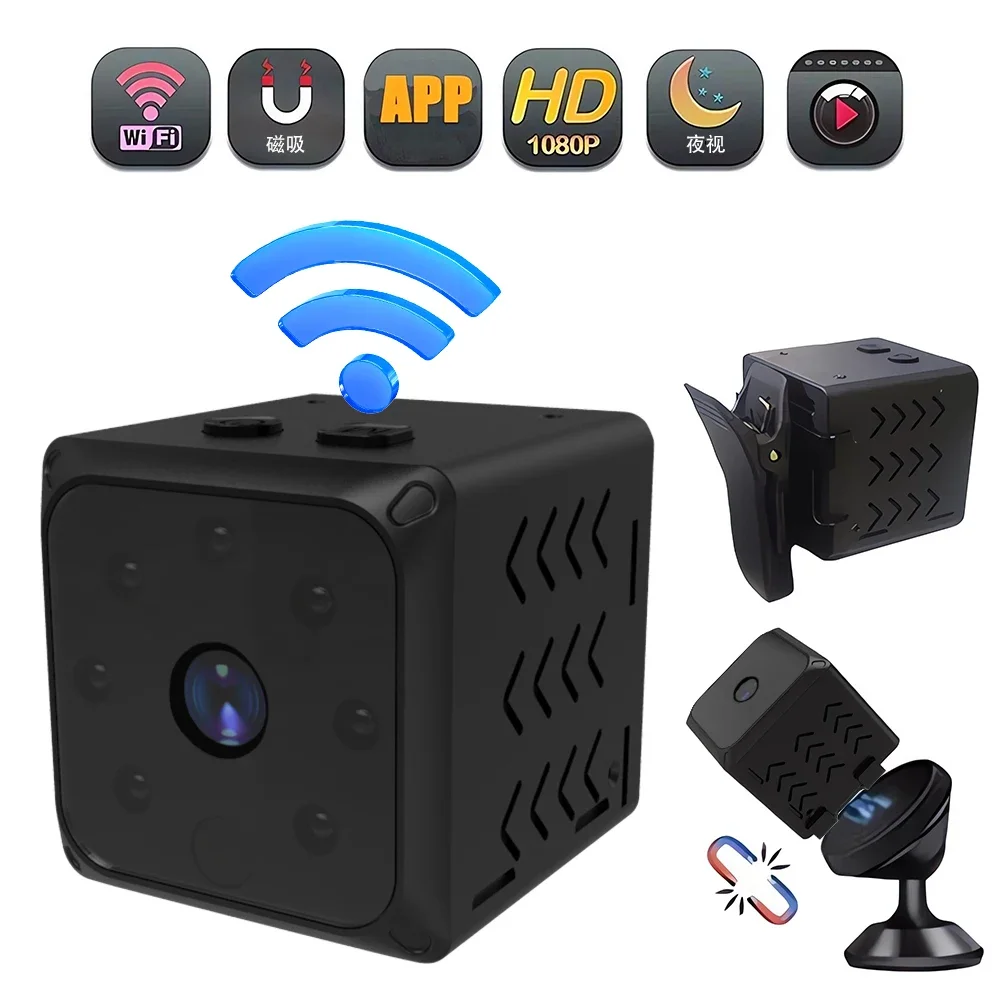 

2024 New WK14 Mini Camera WiFi Micro Camcorder 1080P Video Secret Audio Recorder DVR Remote Control Motion Sensor Action Cam XD