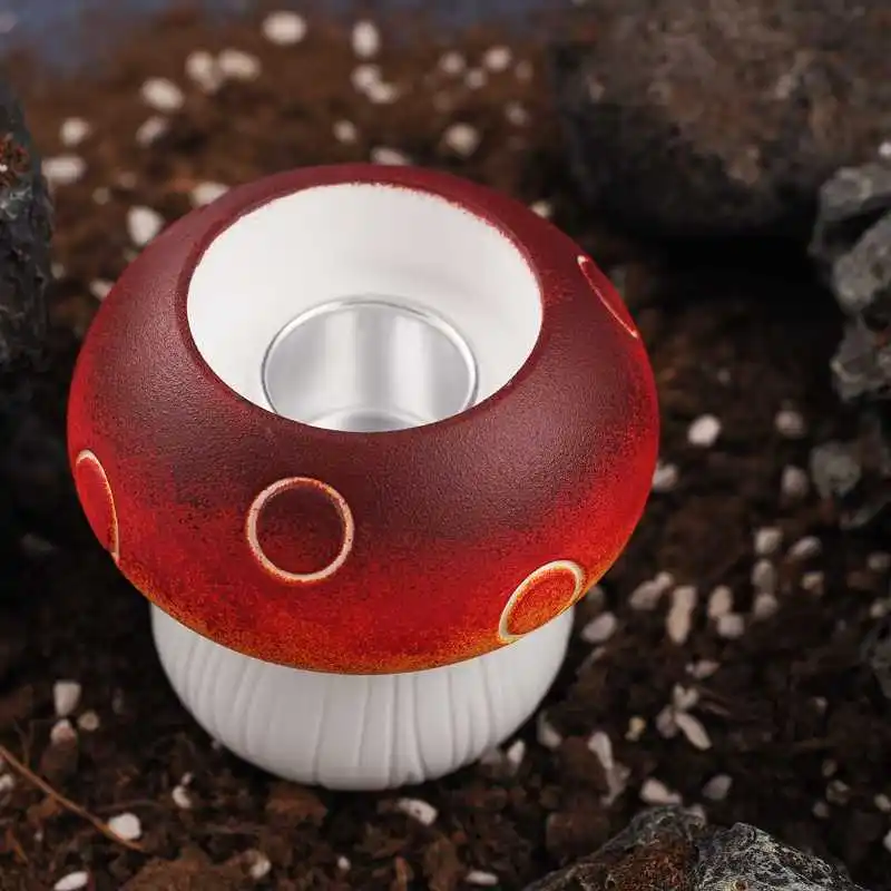 DIY Mushroom Candle Holder Base Silicone Mold Gypsum Aromatherapy Candle Decoration Desktop Ornament Resin Mold Home Handicrafts