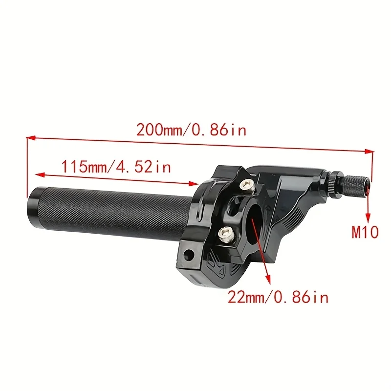 22mm 7/8 Inch Universal Aluminum Moped ATV Quad Bike Motorcycle Universal Accelerator Throttle Twist Grip Handlebar Cable