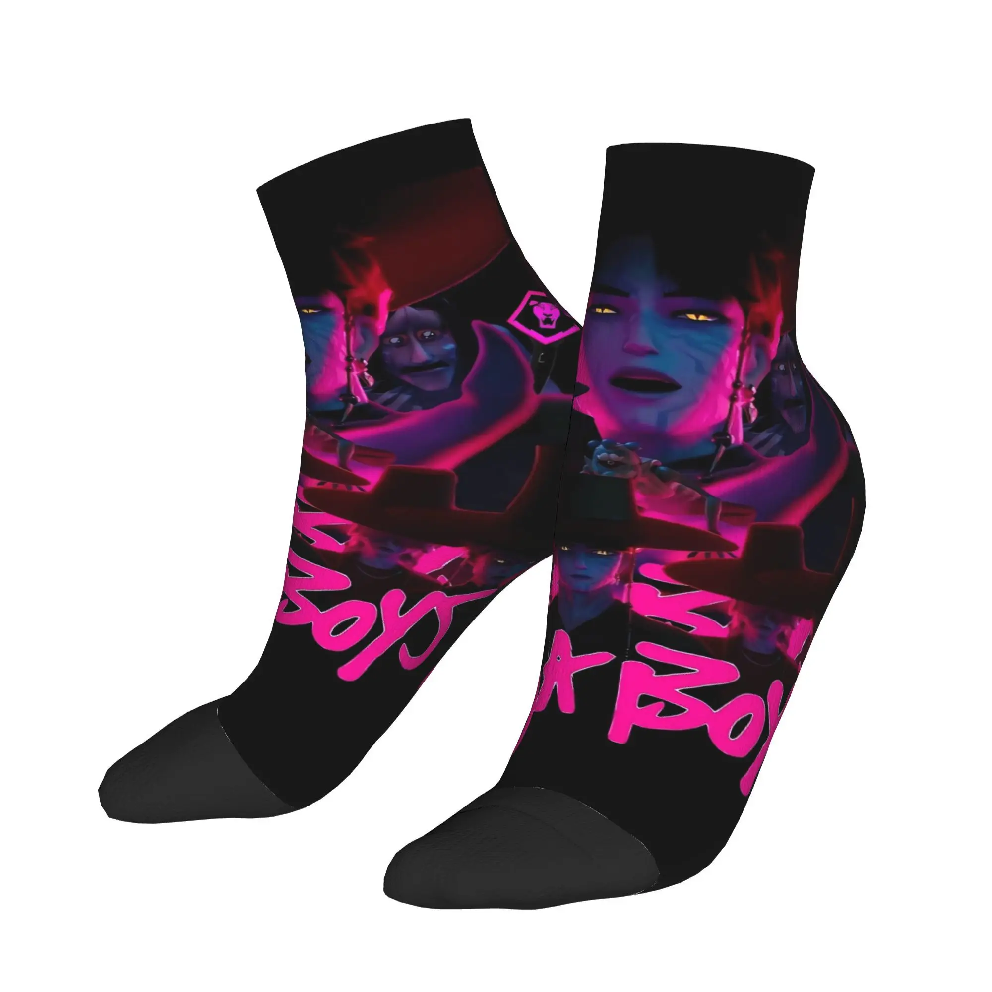 

Women Men Casual Socks Saja Boys Demon Kpop Demon Hunters Non Skid Comfortable Sock Summer Gothic Design Climbing Socks