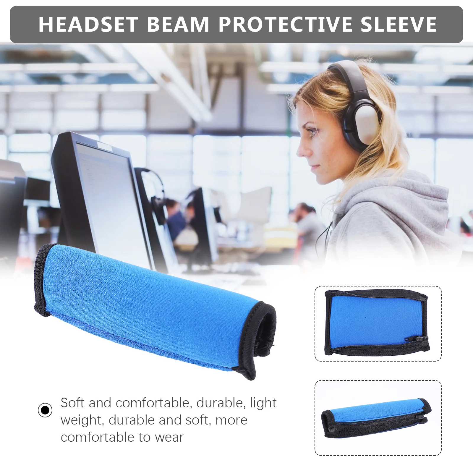 

1Pcs Headset Headband Cover Soft Durable Elastic Replacement Protective Cushion Compatible Wh-1000xm2 1000xm3 Headphone Pad