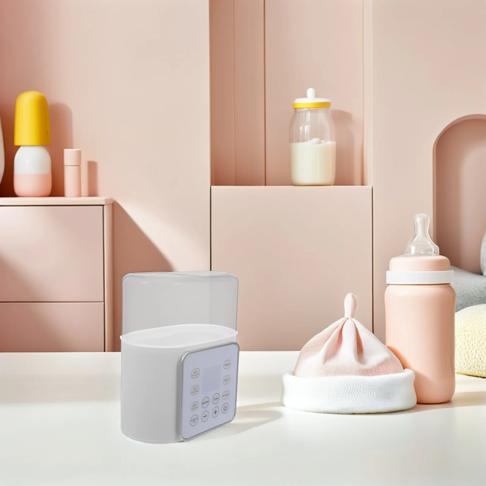 Scaldabiberon elettrico Controllo costante della temperatura per latte materno e formula Spina europea adatta ai viaggi