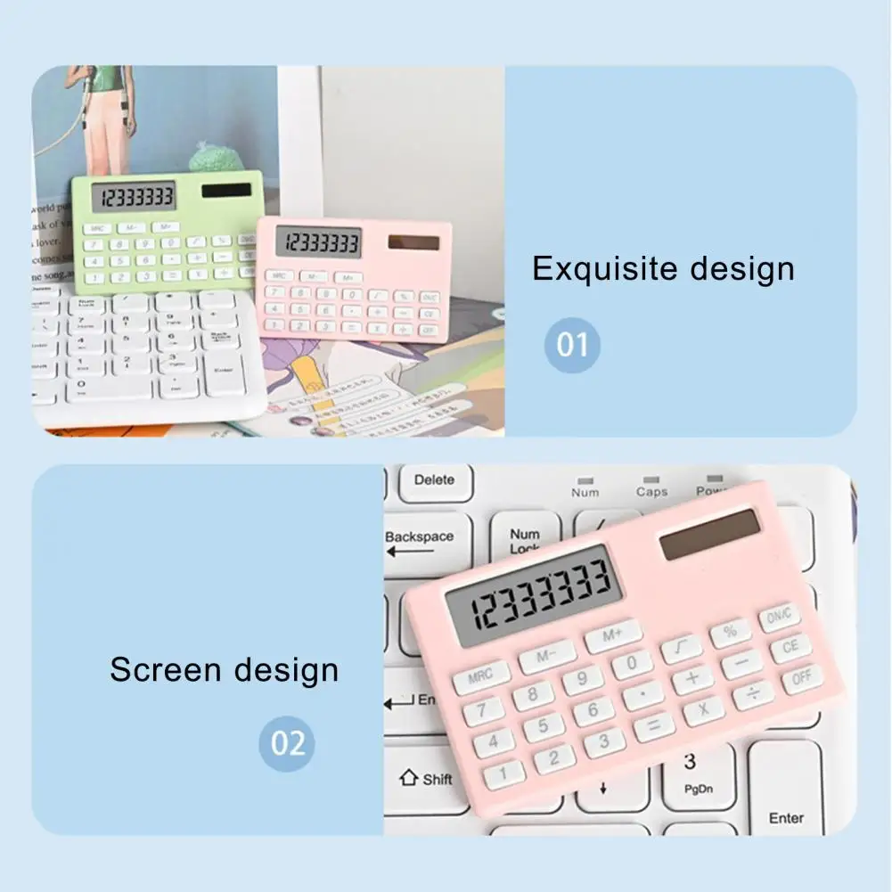 آلة حاسبة مكتبية عالية الكفاءة مع شاشة عرض ، استجابة مفاتيح سريعة ، مكتب ، منزل ، مدرسة