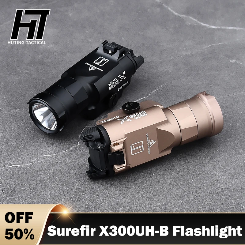 WADSN Surefir X300UH B Hunting Flashlight Weapon Scout Metal LED outdoors Light Tactical airsoft accesories equipments Fit 20mm