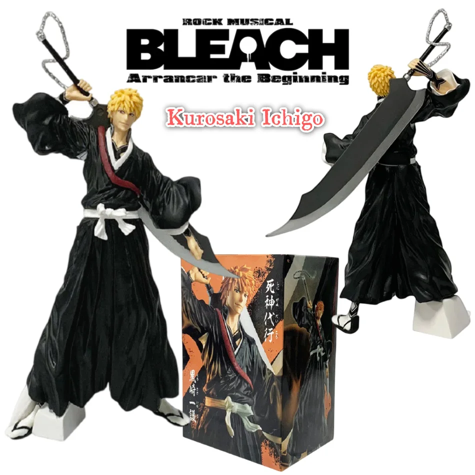 Figura de Anime Bleach: La Guerra de los Mil Años, Figura de Acción de Kurosaki Ichigo de 21 cm, Figura de PVC de Moonless, Juguete Coleccionable, Regalos