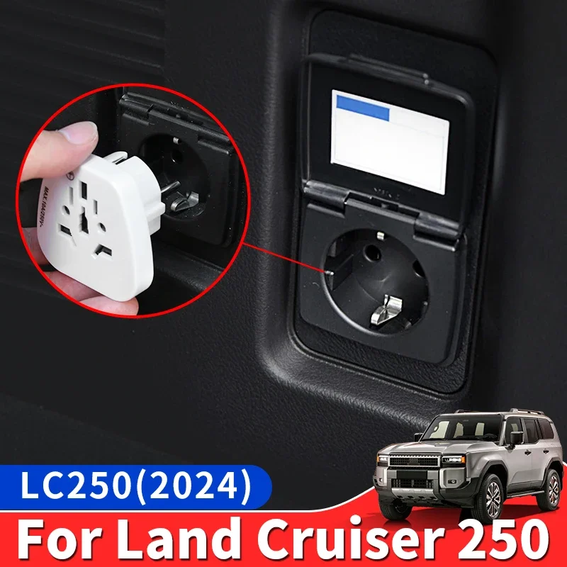 

Trunk Power Plug For 2024 Toyota Land Cruiser 250 LC250 FJ250 Interior upgrade Accessories Tuning 12V to 110-240 Volt Converter