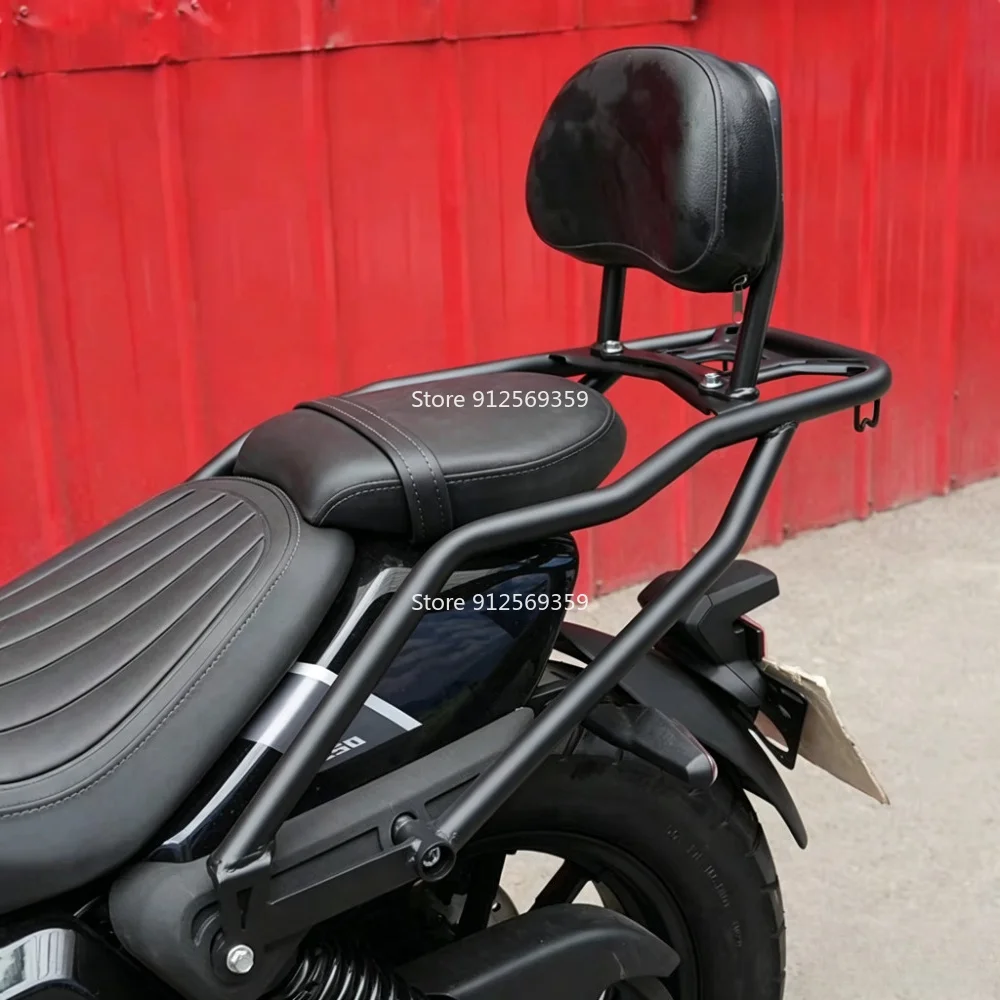 Motorcycle Rear Passenger Backrest Tail Rack Luggage Rack Cargo Rack Top Case Bracket For Benelli Leoncino Bobber 400 Bobber400