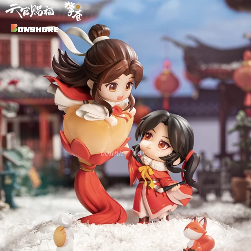 

Heaven Official's Blessing Anime Action Figures Huacheng And Xielian Qiandeng Yingque Q Edition Pvc Statue Dolls model Toy Gift