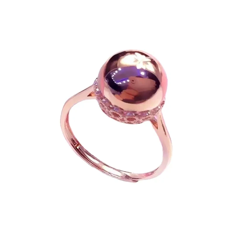585 Purple Gold glossy Surface Round Bead jewelry sets Exquisite Light Luxury Plating 14k Rose Gold earrings for women necklace