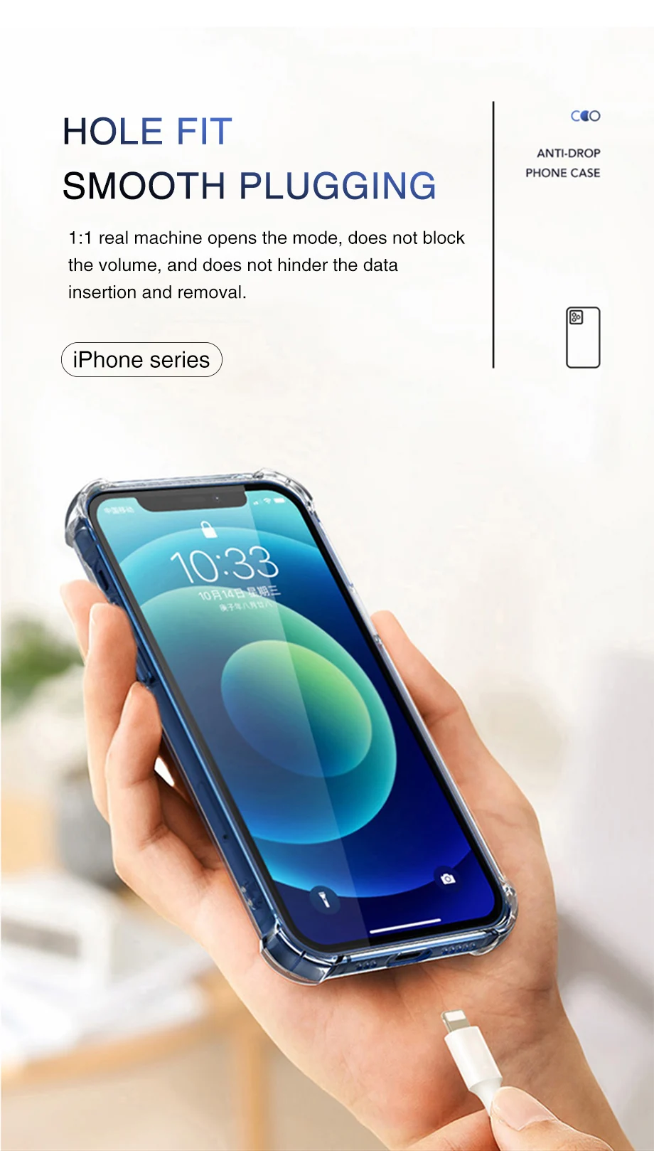 Fallschutz Airbag Soft Case für iPhone 16 Pro Max Funda iPhone 16 iPhone 16 Plus stoßfeste klare transparente Abdeckung Hüllen – Detail 8