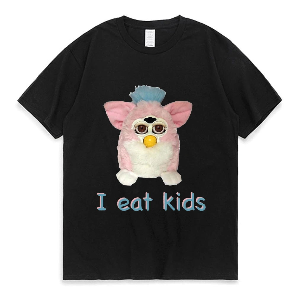 Забавная детская футболка Bertram Eats I Eat Tees, мужские летние хлопковые топы с короткими рукавами, черная повседневная футболка большого