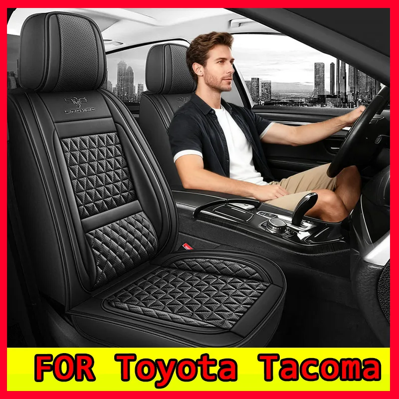 

Чехол на автомобильное сиденье Toyota Tacoma, четыре сезона, водонепроницаемый, из искусственной кожи, мягкий, удобный, износостойкий, полностью обернутый чехол на сиденье