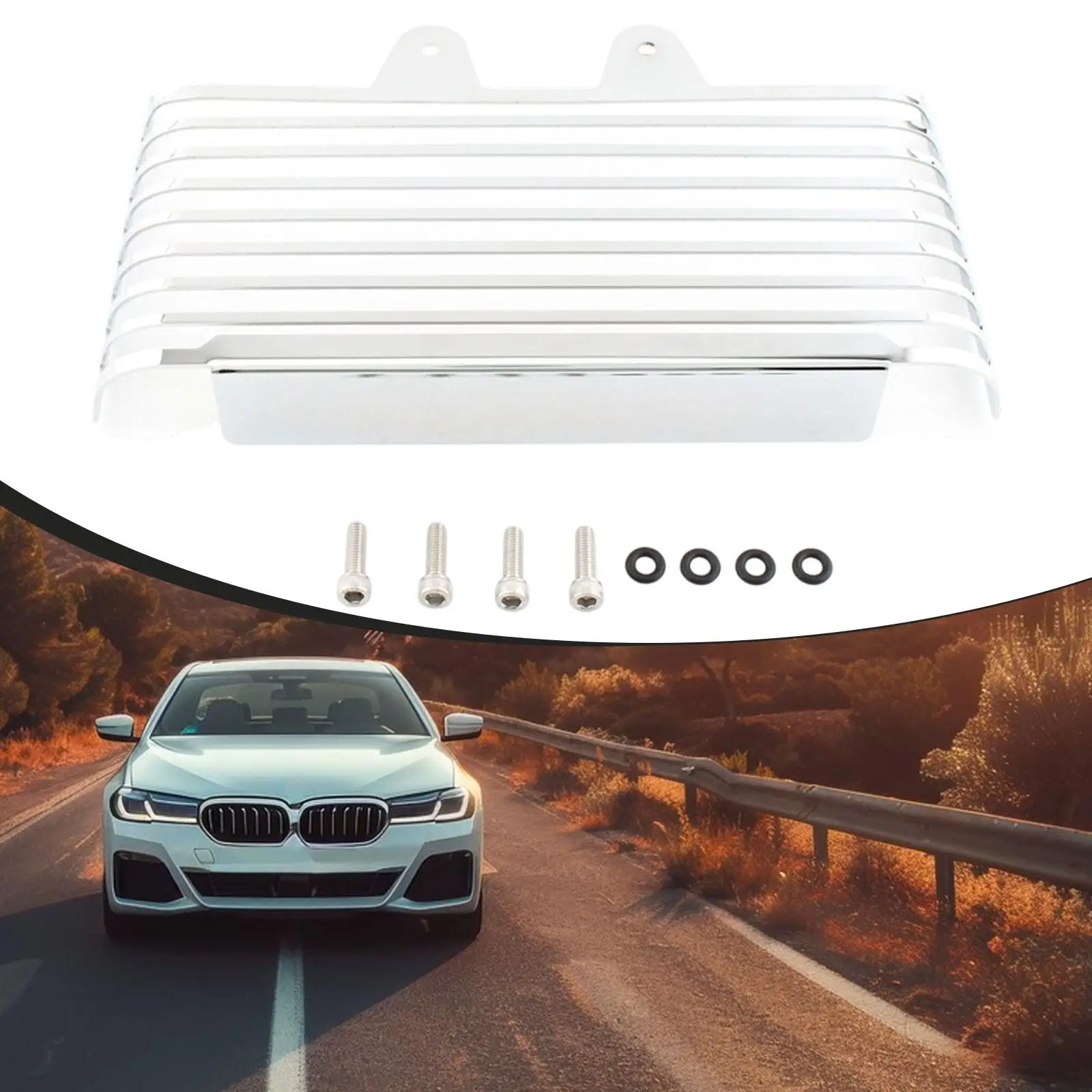 

Motorcycle Radiator Guard Replace Parts Motorbike Accessory Easy Installation