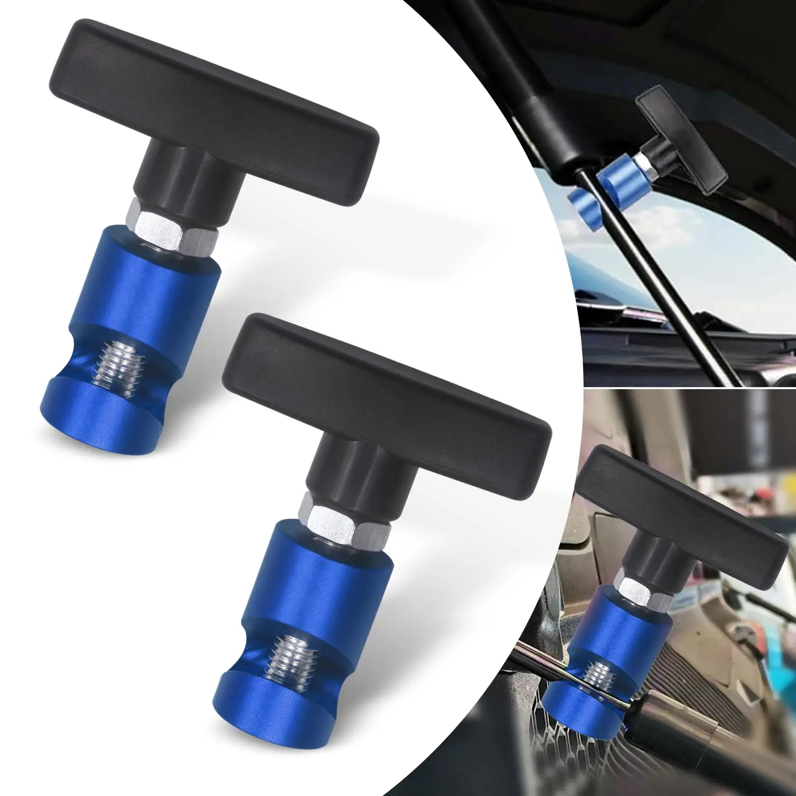 

Car Hood Holder Universal Anti Slip Clamp Gas Strut Safety Fixing Tool Hood Air Pressure Engine Cover Lifting Support Rod Tool