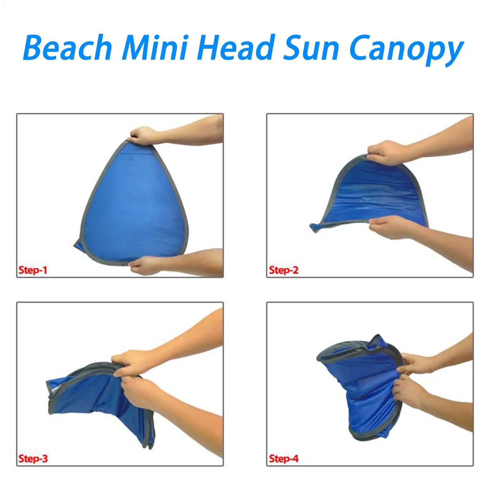 

Пляжный козырек для лица, портативная пляжная палатка для головы, солнцезащитные навесы, защита от ультрафиолета, навес для наружного сада, у бассейна, рыбалки, пешего туризма, спорта