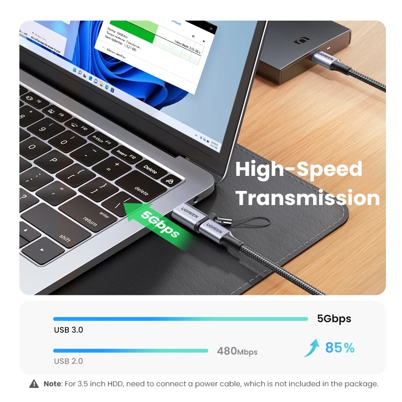 Ugreen Usb C Adapter Usb 3.0 2.0 Male Naar Usb 3.1 Type C Vrouwelijke Type-C Adapter Voor Laptop samsung Xiaomi 10 Oortelefoon Usb Adapter