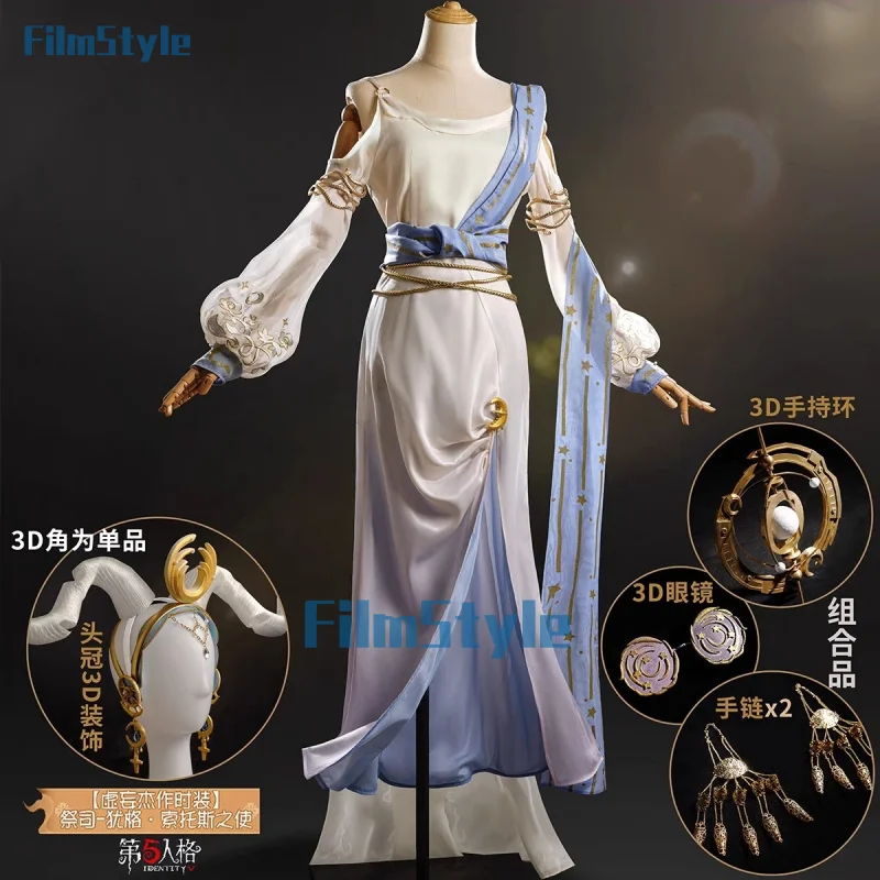 

Fiona Gilman Priestess Cosplay Dress Suit Game Identity V Anime Elegant Dress Role Play Clothing Women Halloween Suit FilmStyle