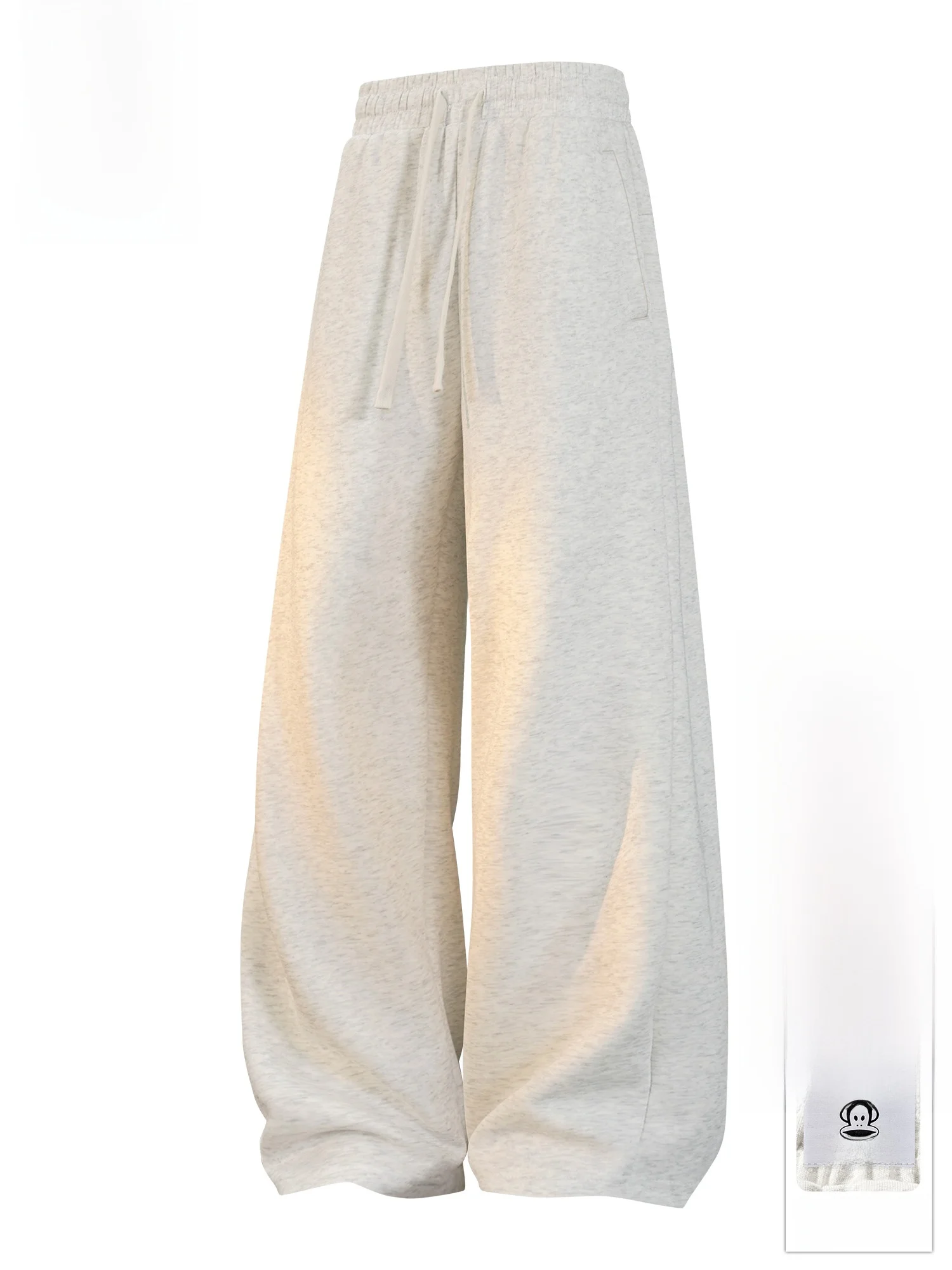 

PaulFrank Heavyweight Drapey Casual Pants Men Winter New Fce Lined Thiened Straight Leg Long Trousers Loose Fit Leisure ...