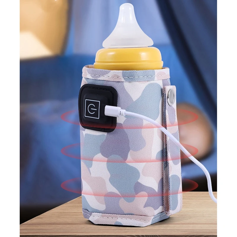 Universal USB Milk Water Warmer Travel Stroller Insulated Bag Portable Baby Nursing Bottle Heater