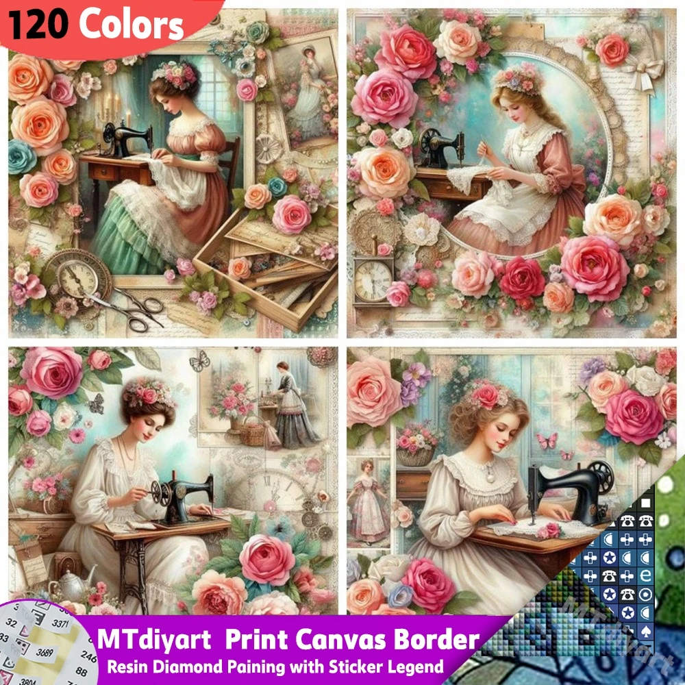 

Цветок Роза Смола 120 цветов Алмазная картина Наклейка Легенда Портрет Женщина DIY Художественный Настенный Декор Ручной Работы Подарочный Набор Колыбелька