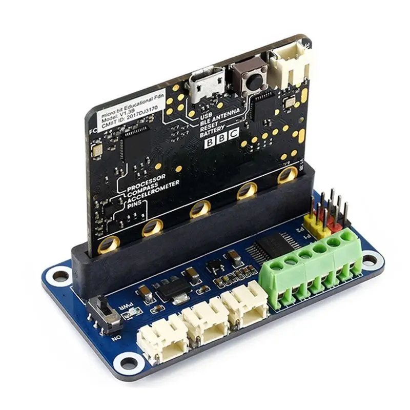 ABKQ-2 Channel Motor Driver Expansion Breakout Board For BBC Microbit Micro-Bit V1.5 V2 Board Breakout Shield Module
