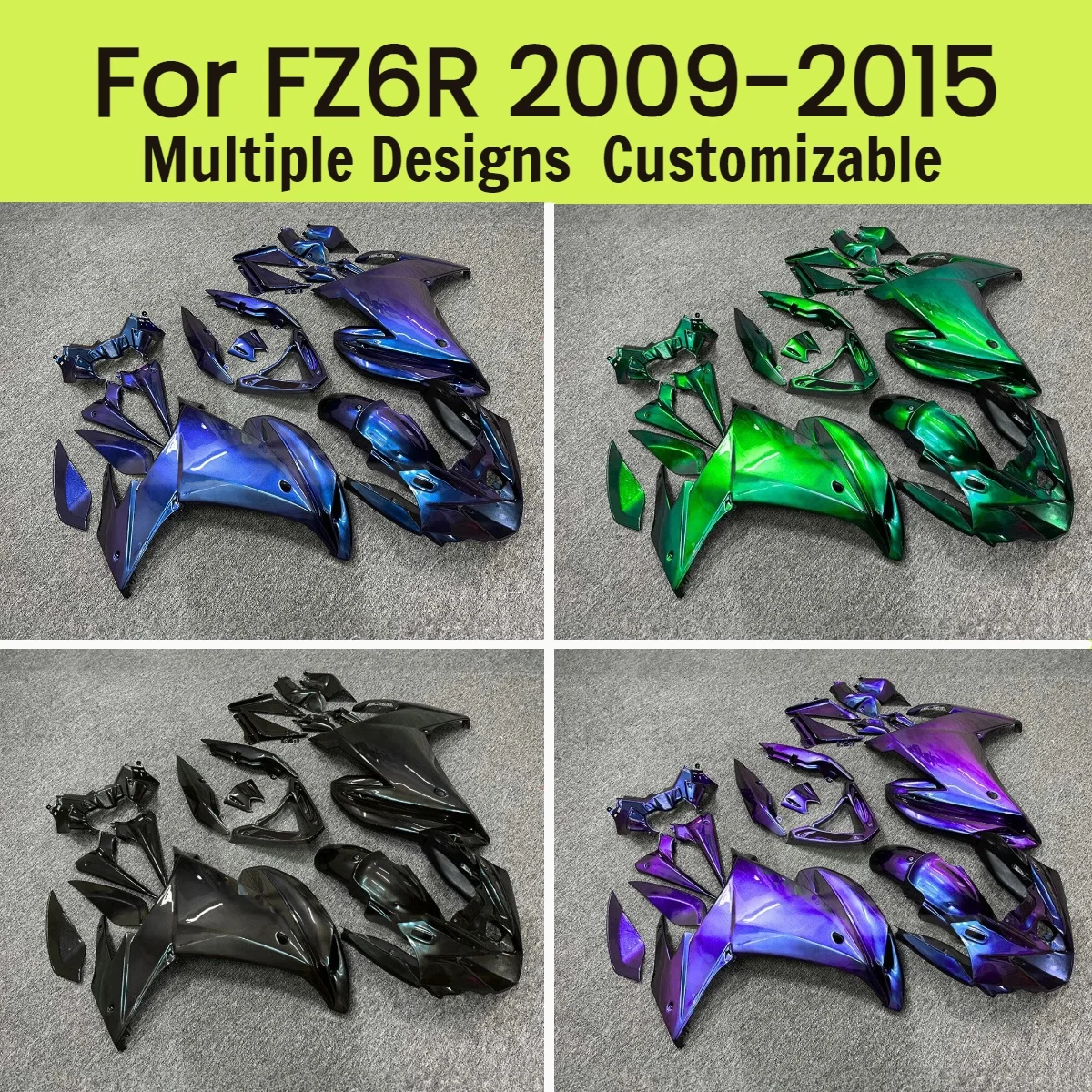 

For Yamaha FZ6R 2009-2015 Fairing Body Plastic Cover Kit Motorcycle Aftermarket Fairings FZ 6R 09-15