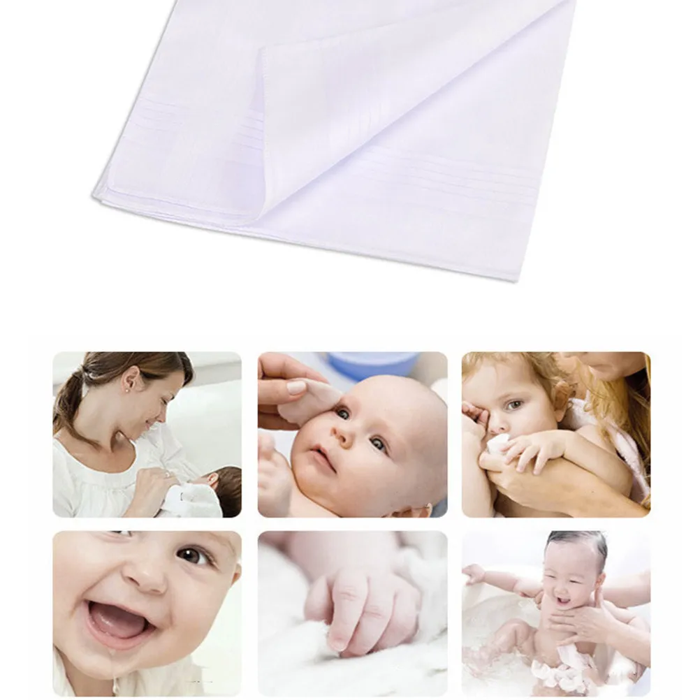

6Pcs Cotton Handkerchief for Baby Kid Reusable Washable Face Cloth Simple Graffiti Towel for Home Travel Daily Care