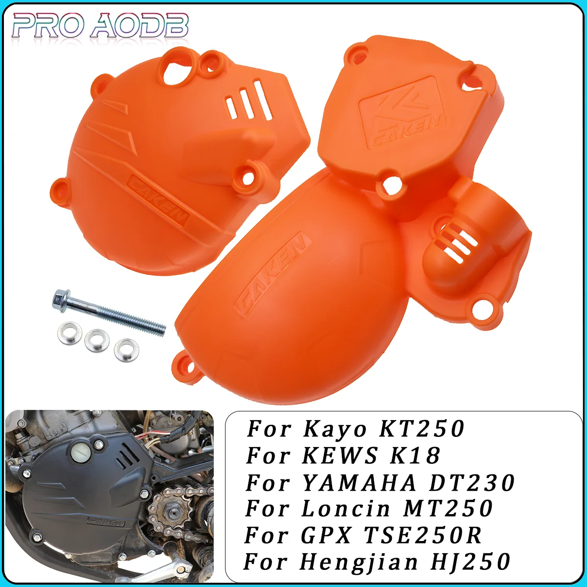 

Plastic Ignition Protector Clutch Guard Water Pump Cover For Yamaha DT230 Loncin MT250 GPX TSE250R KEWS K18 Kayo KT250 HJ250 2T