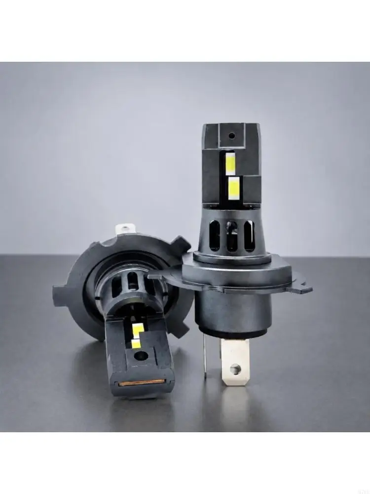 M76E Aluminum Automotive Headlight Bulb for H7 H1 H11 with Integrated Cooling Component and 3570 LED Chips for Replacement