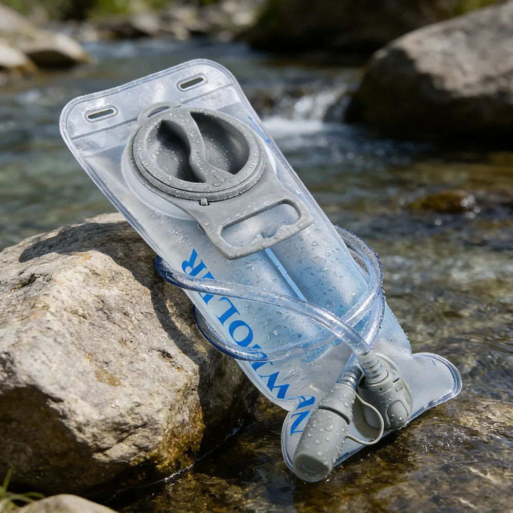 NEWBOLER Wasserblase 2L mit Weiter Öffnung Hydration Pack Reservoir BPA-freier PEVA-Wasserspeicherbeutel für Camping, Radfahren, Laufen, Wandern – Detail 17