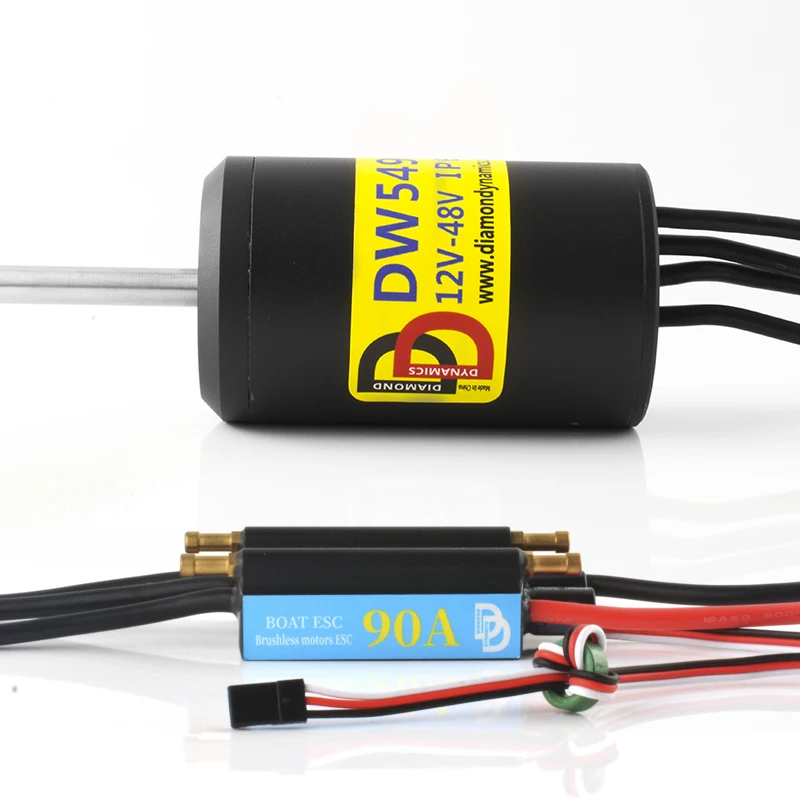 

DW5490 48V 1850W Brushless DC Motor IP68 Waterproof with 90A ESC High Torque 13000RPM