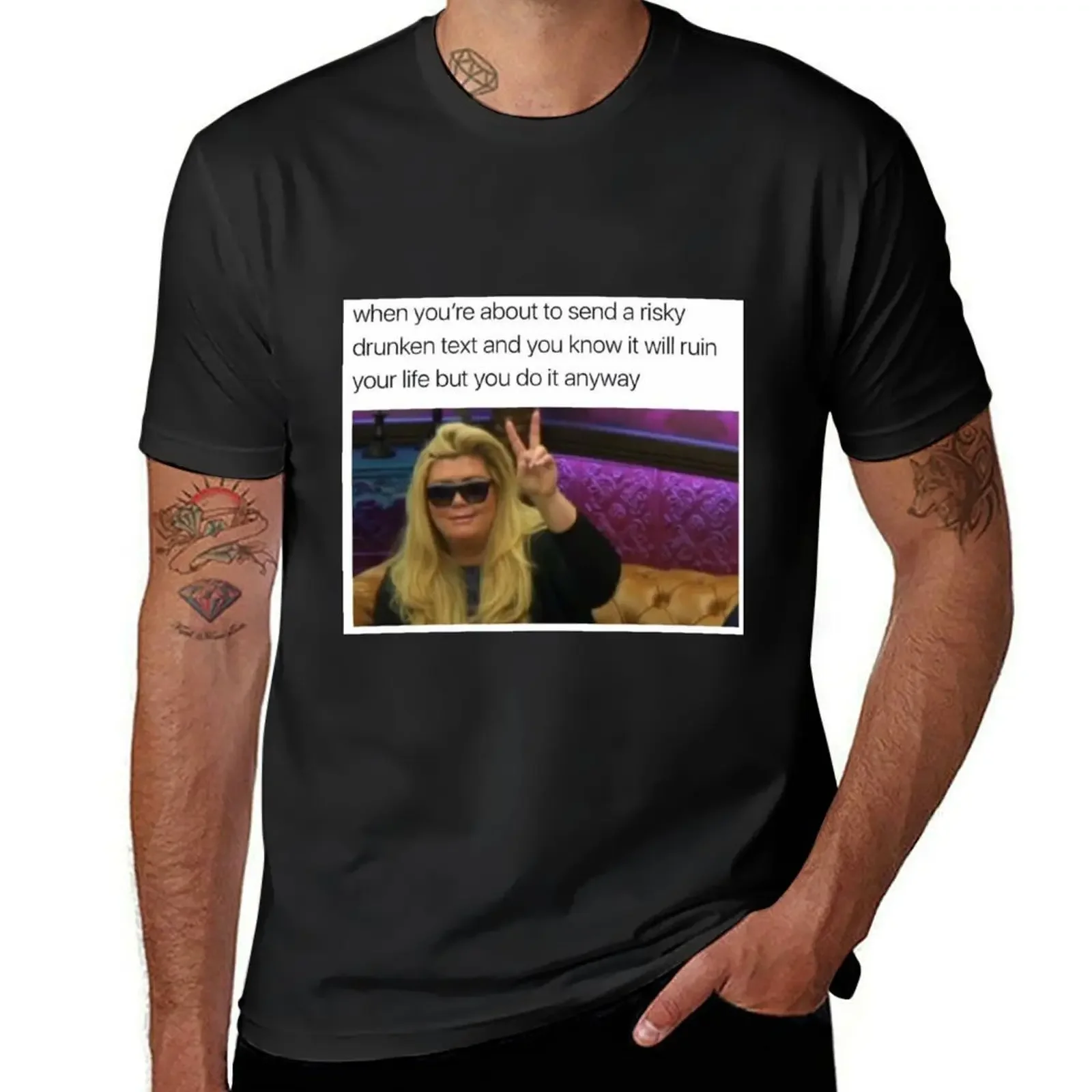 Gemma Collins Meme T-Shirt boys whites blue archive Aesthetic clothing designer shirts tee shirts for men