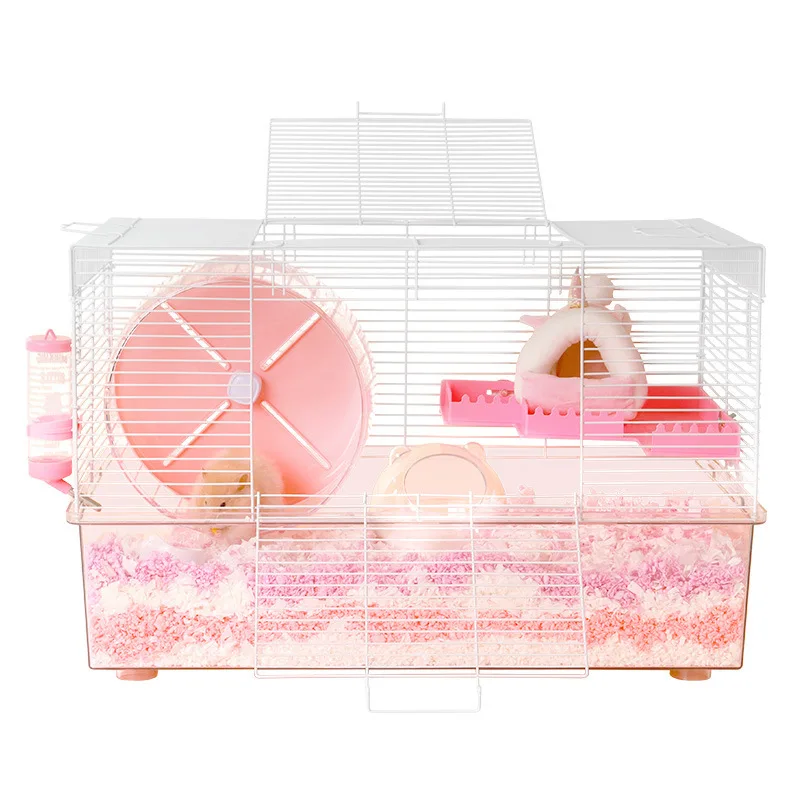 

Golden Bear Cage Small Pet Supplies 63 Star Cage Transparent Heightened Chassis PET Cage Beautiful Landscaping
