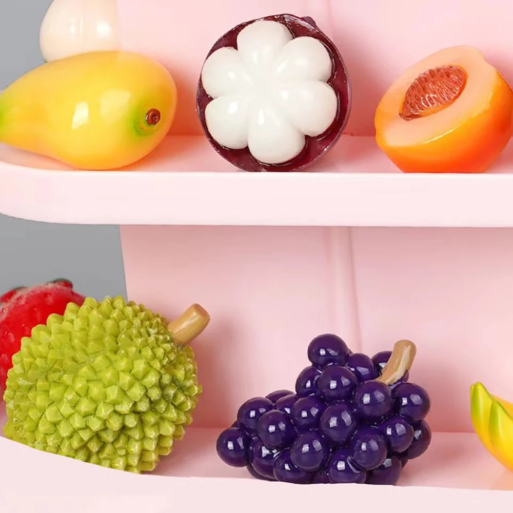 Mini supermercato simulazione espositore frutta bevanda Dessert Stand casa delle bambole mobili in miniatura modello cucina giocattolo regalo