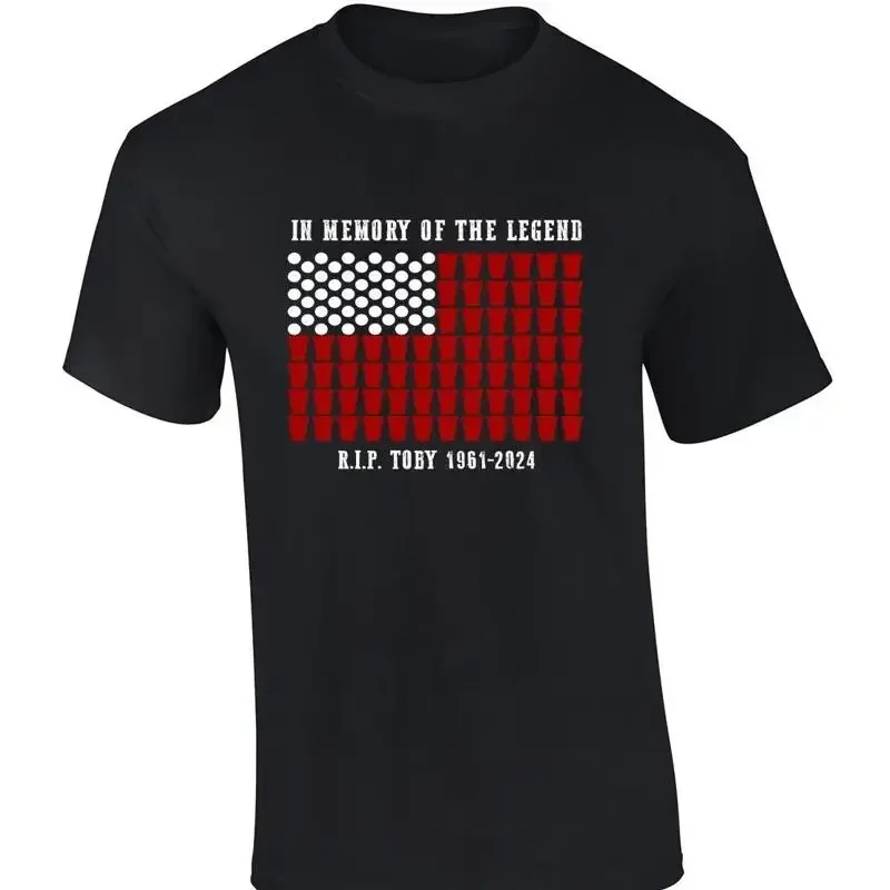 Herren Solo Cup T-Shirt R.I.P. The Legend Toby Kurzarm-T-Shirt